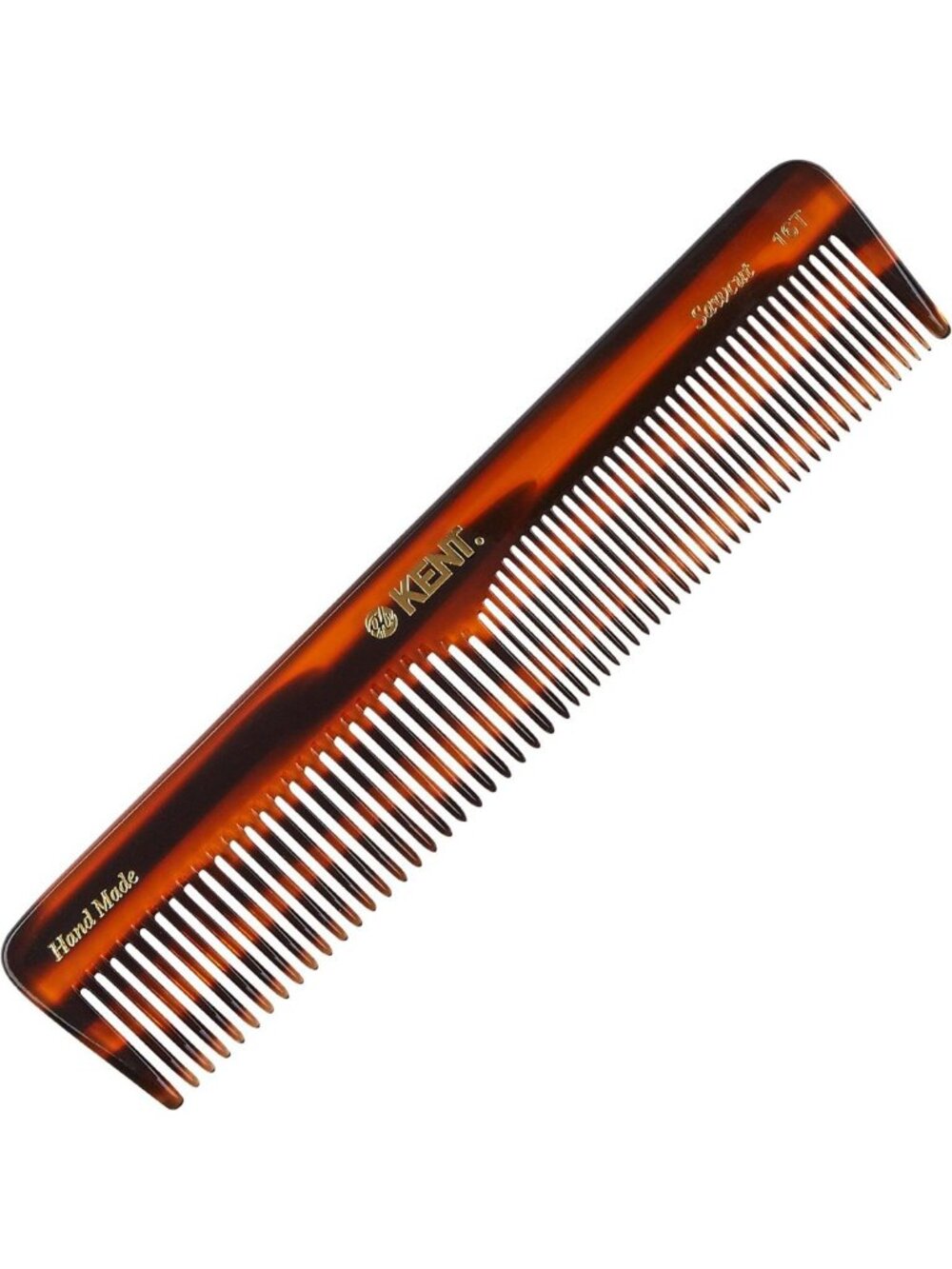 Handmade Tortoise Detangling Comb for All Hair Types - Fine & Wide Tooth